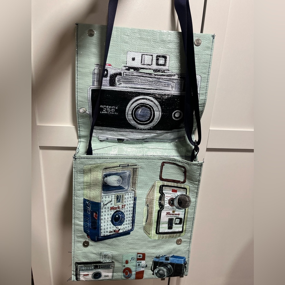 BlueQ Camera Print Crossbody Bag